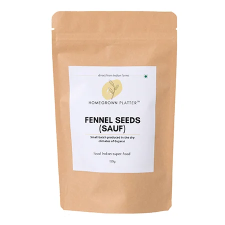  Grocery and FMCG Photography in Delhi for Organic fennel seeds (saunf)